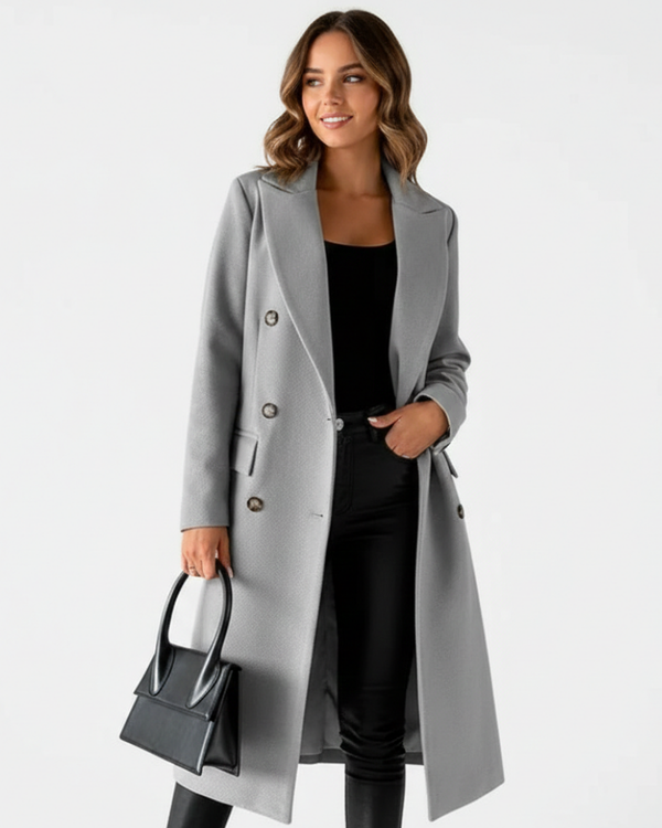 Zivory Women's Long Button Front Coat