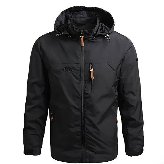 Ethan Men's Waterproof Outdoor Jacket – Adjustable Hood with Multiple Pockets