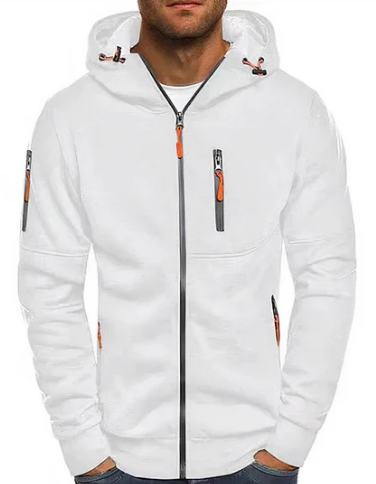 Ealdred Men's Zip-Up Hoodie – Premium Cotton with Comfortable Modern Fit