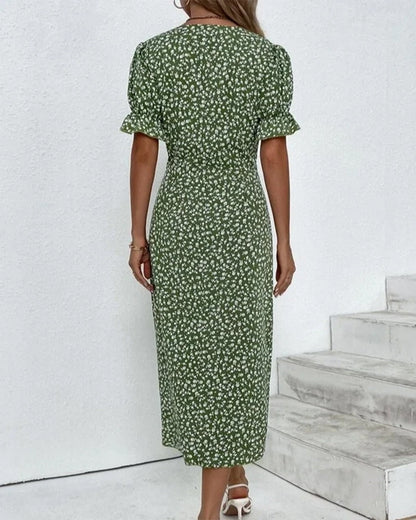 Quincy Women's Floral Button Front Summer Dress