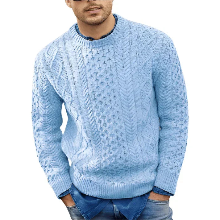 Othar Men's Cable Knit Sweater – Warm Elegant Winter Knitwear