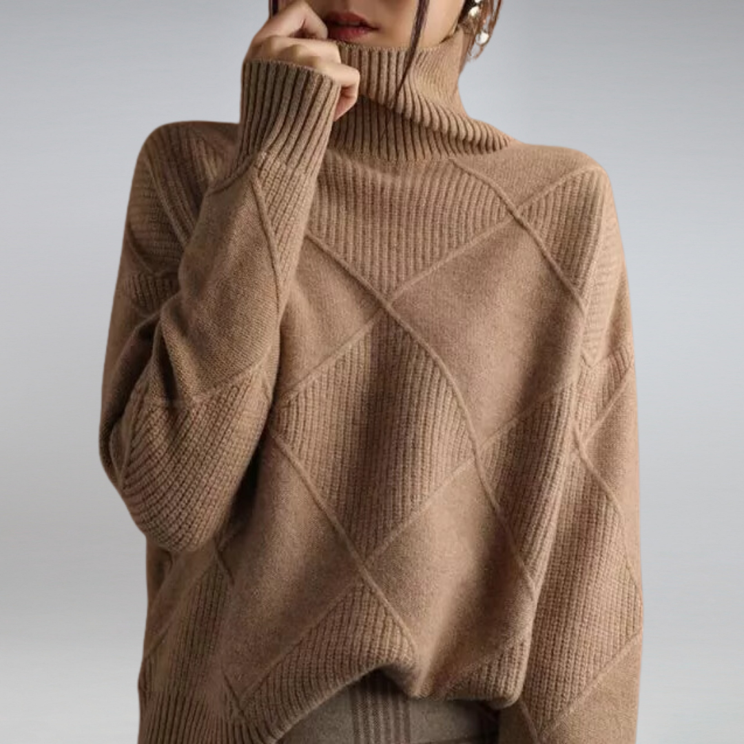 Penelope Women's Cashmere Turtleneck Sweater