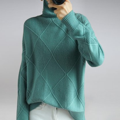 Penelope Women's Cashmere Turtleneck Sweater
