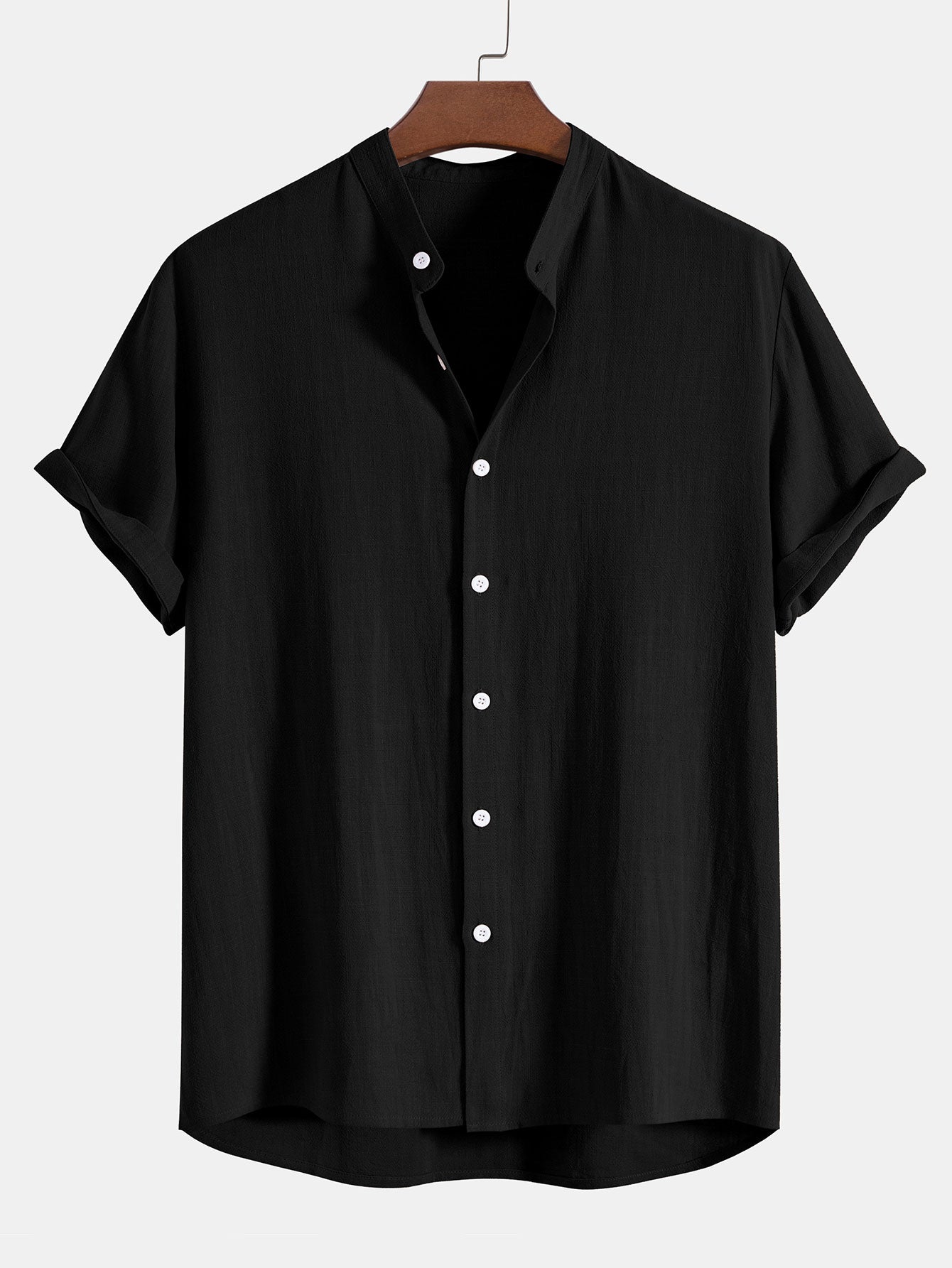 Richard Men's Summer Set – Breathable Linen-Look Shirt with Comfortable Pants