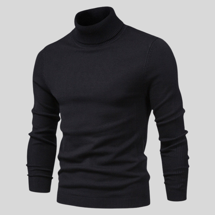 Jerold Men's Turtleneck Sweater – Elegant Comfortable Versatile Style