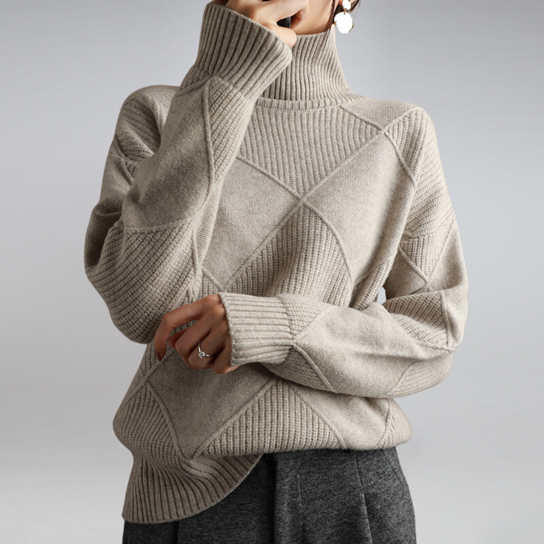 Penelope Women's Cashmere Turtleneck Sweater