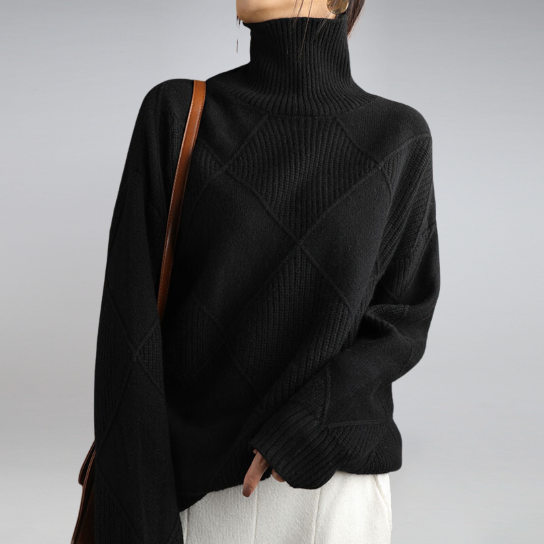 Penelope Women's Cashmere Turtleneck Sweater