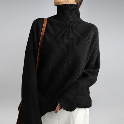 Penelope Women's Cashmere Turtleneck Sweater