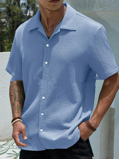 Jay Men's Casual Shirt – Modern Short Sleeve Shirt for Summer and Everyday Wear