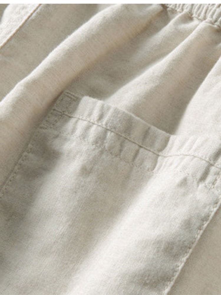 Richard Men's Summer Set – Breathable Linen-Look Shirt with Comfortable Pants
