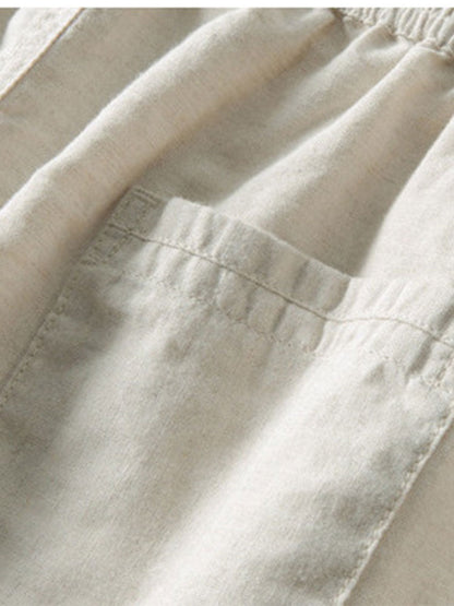 Richard Men's Summer Set – Breathable Linen-Look Shirt with Comfortable Pants
