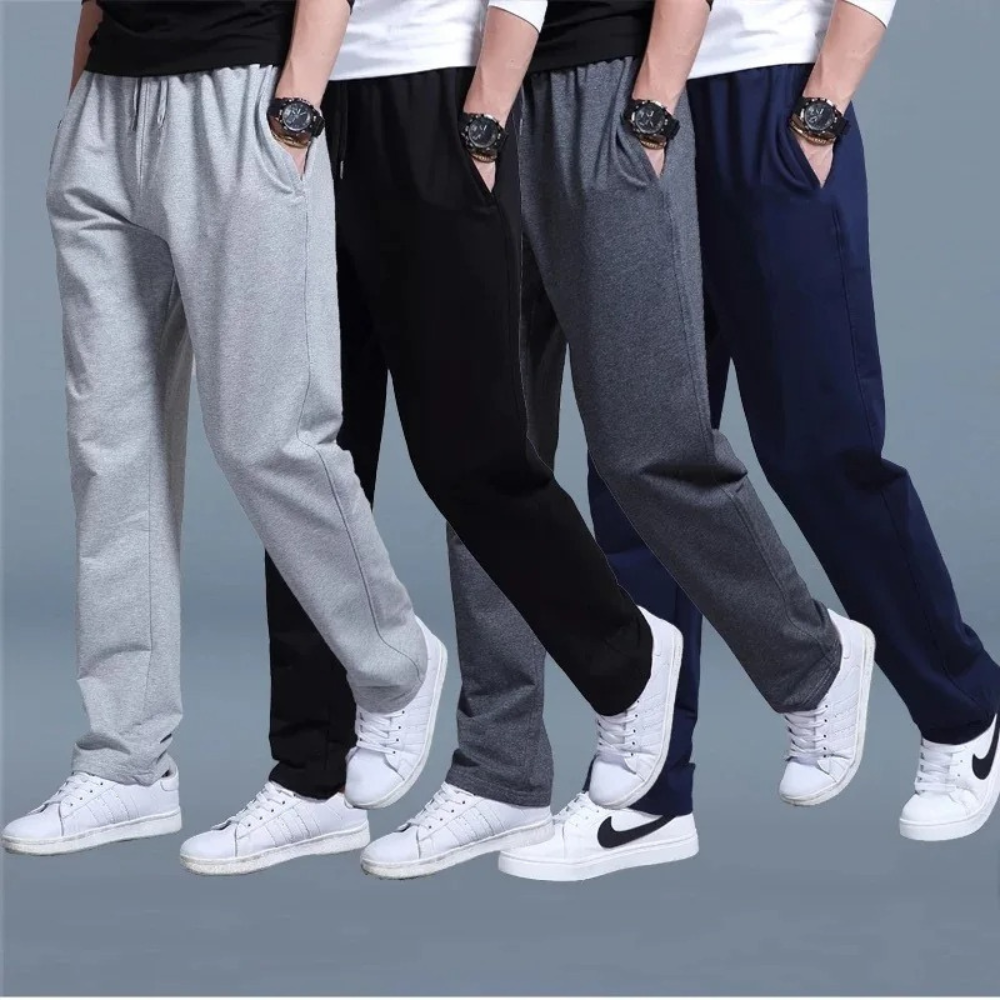 Larry Men's Jogger Pants – Premium Cotton with Adjustable Waist and Modern Fit