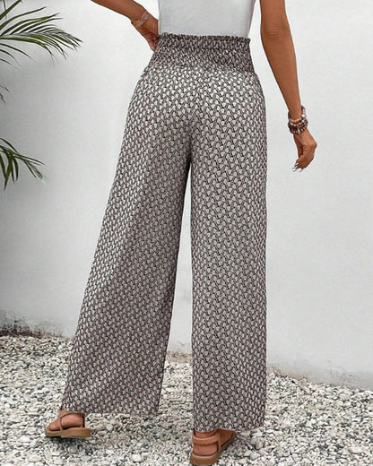 Henriette Women's High Waisted Wide Leg Trousers