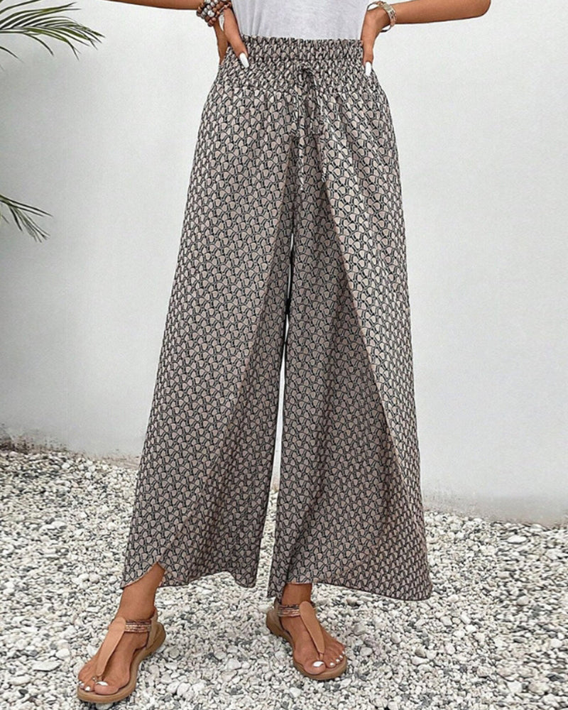 Henriette Women's High Waisted Wide Leg Trousers
