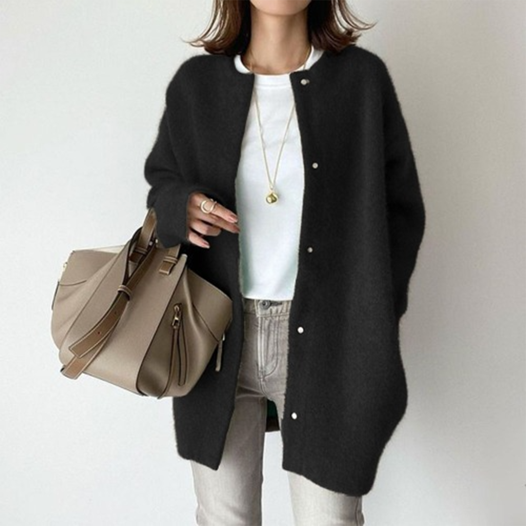 Women's Soft Knit Open Front Cardigan — Khaki