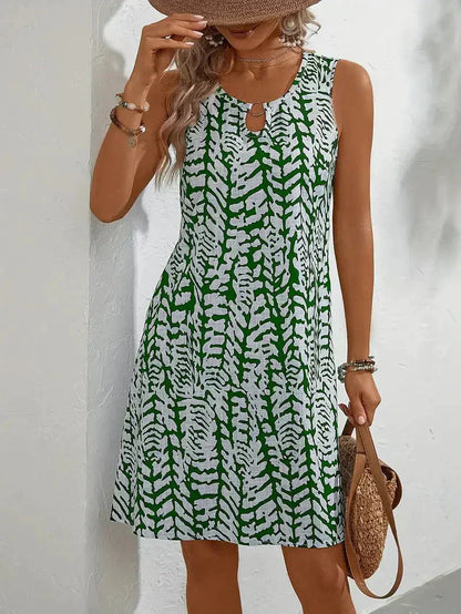 Hannie Women's Sleeveless Printed Mini Dress