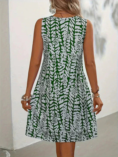 Hannie Women's Sleeveless Printed Mini Dress