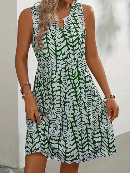 Hannie Women's Sleeveless Printed Mini Dress