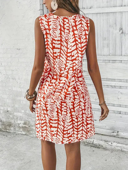 Hannie Women's Sleeveless Printed Mini Dress