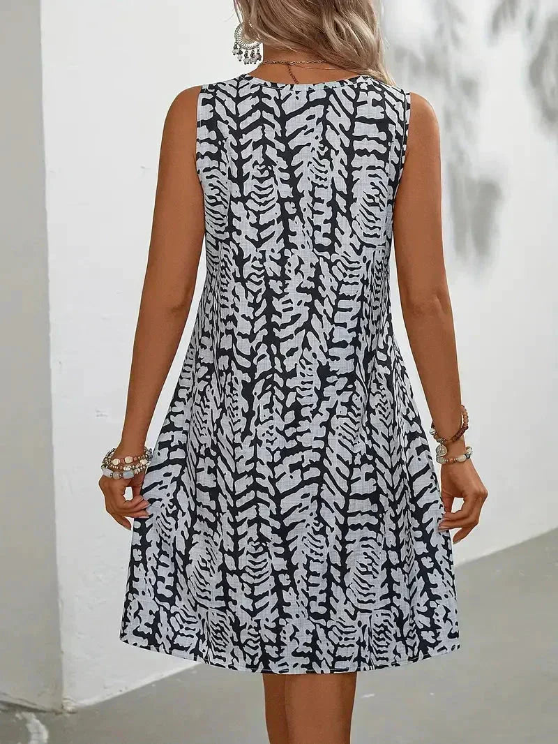 Hannie Women's Sleeveless Printed Mini Dress