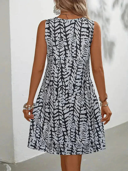 Hannie Women's Sleeveless Printed Mini Dress