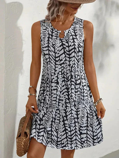 Hannie Women's Sleeveless Printed Mini Dress