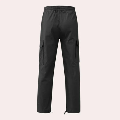 James Men's Cargo Pants – Robust Outdoor Design with Pockets and Elastic Waist