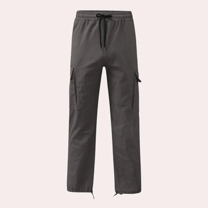 James Men's Cargo Pants – Robust Outdoor Design with Pockets and Elastic Waist