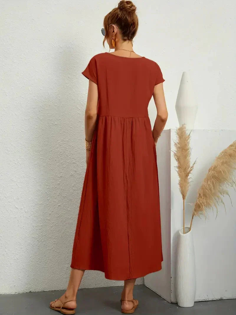 Melody Women's Lightweight Cotton Maxi Dress