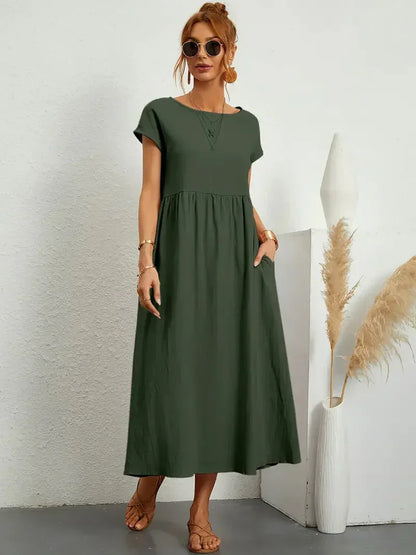 Melody Women's Lightweight Cotton Maxi Dress