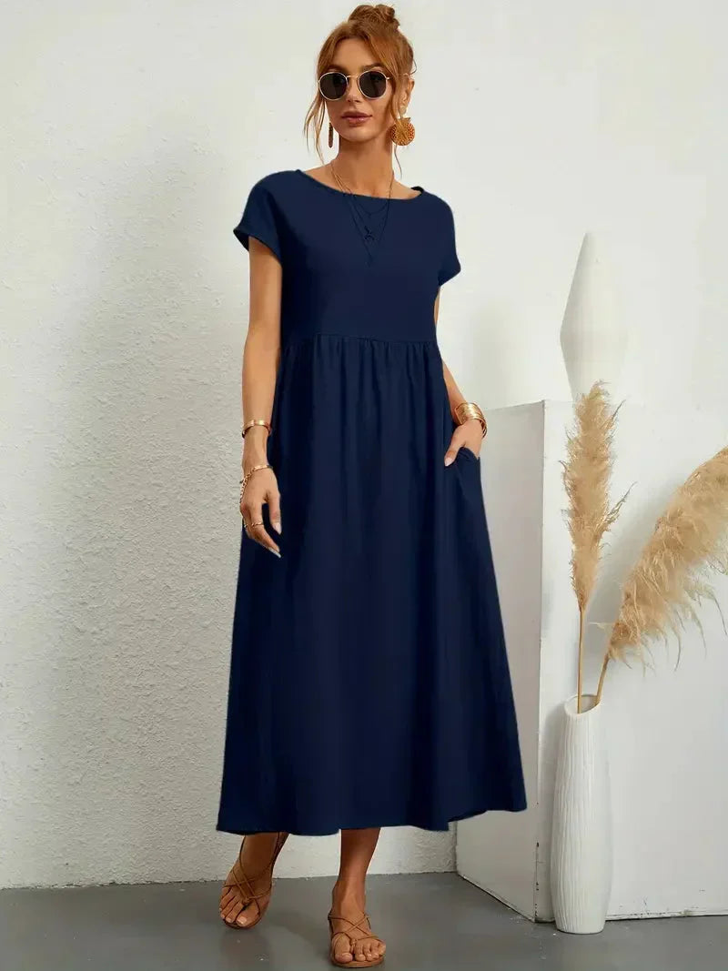 Melody Women's Lightweight Cotton Maxi Dress