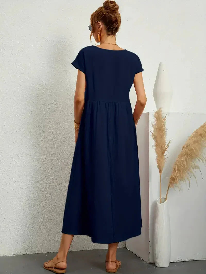 Melody Women's Lightweight Cotton Maxi Dress