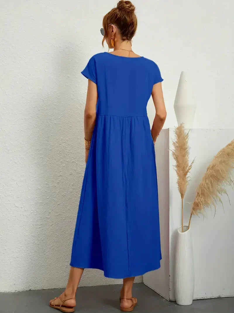 Melody Women's Lightweight Cotton Maxi Dress
