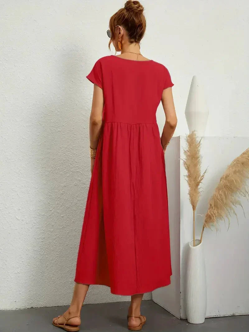 Melody Women's Lightweight Cotton Maxi Dress