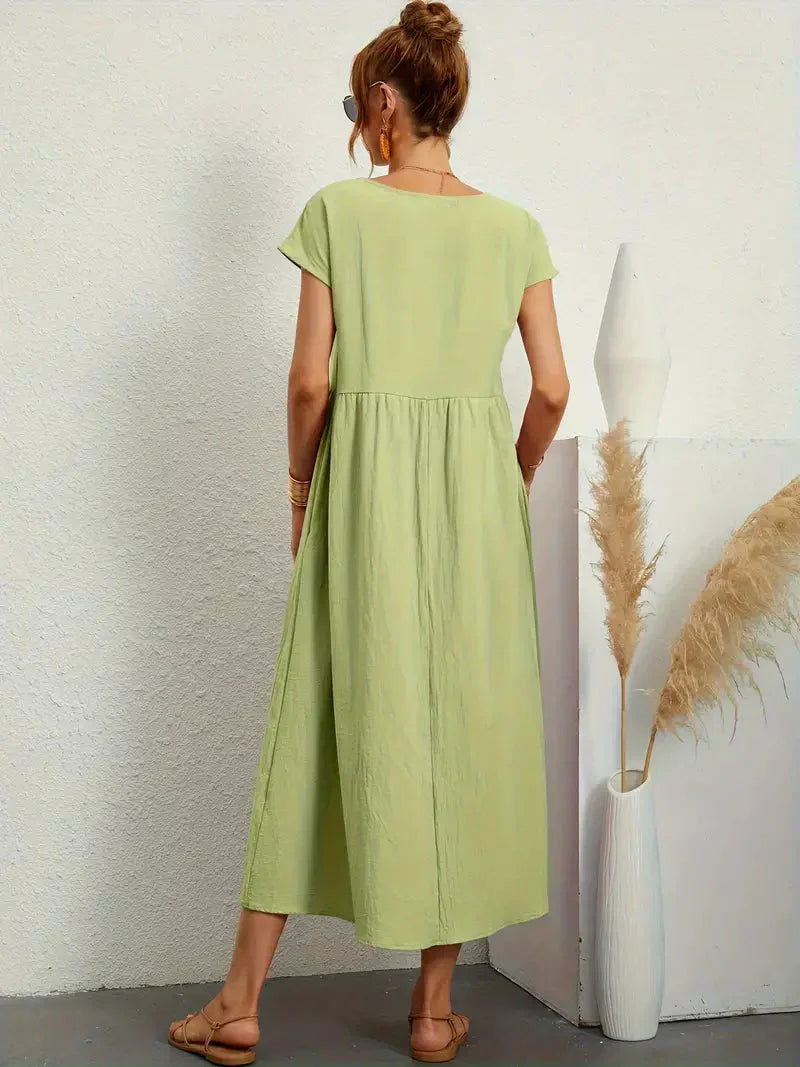 Melody Women's Lightweight Cotton Maxi Dress