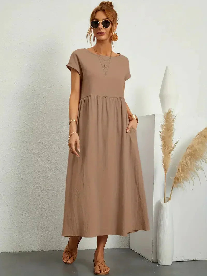 Melody Women's Lightweight Cotton Maxi Dress