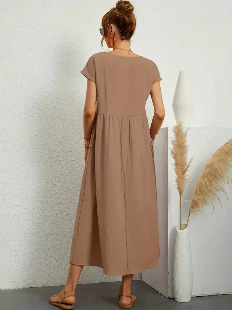 Melody Women's Lightweight Cotton Maxi Dress