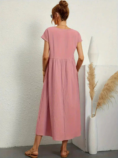 Melody Women's Lightweight Cotton Maxi Dress