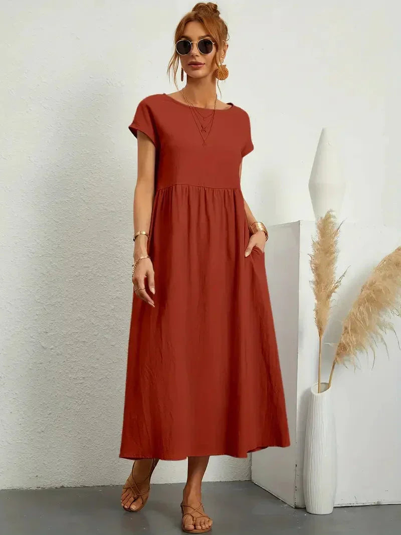 Melody Women's Lightweight Cotton Maxi Dress