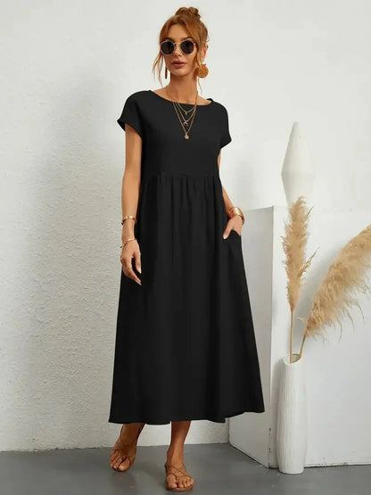 Melody Women's Lightweight Cotton Maxi Dress