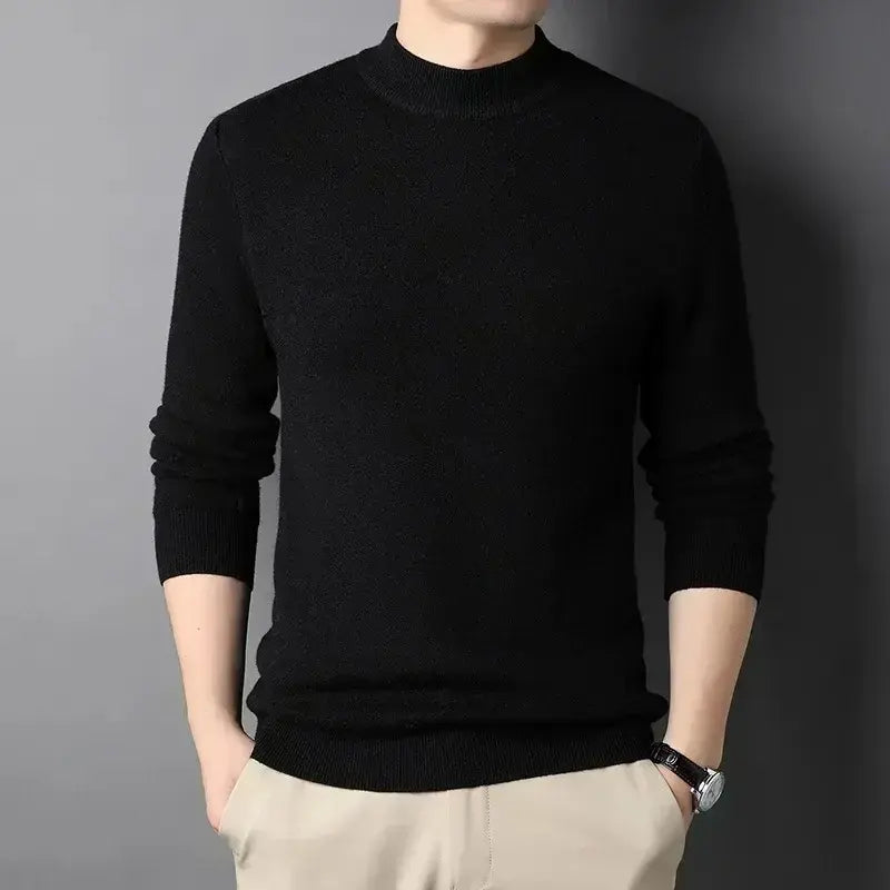 Keneth Men's Turtleneck Sweater – Elegant Warm Cashmere Wool Blend