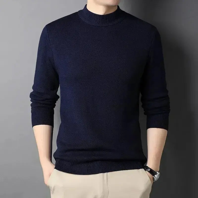 Keneth Men's Turtleneck Sweater – Elegant Warm Cashmere Wool Blend