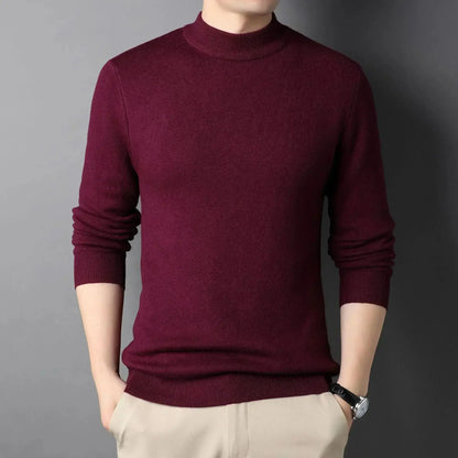 Keneth Men's Turtleneck Sweater – Elegant Warm Cashmere Wool Blend
