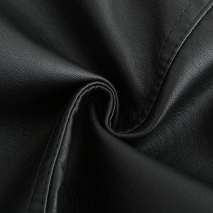 Janiyah Women's Leather Jacket with Stand Collar