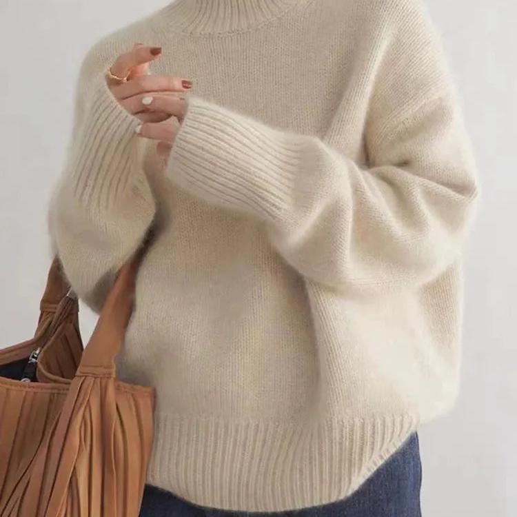 Sydney Women's Oversized Cashmere Turtleneck Sweater