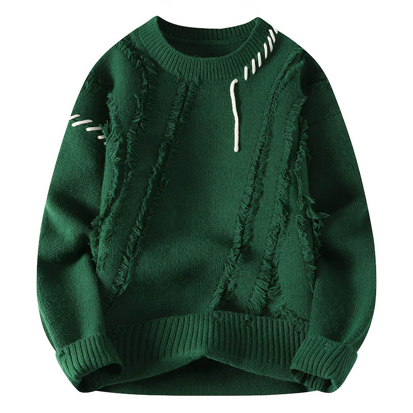 Dave Men's Patchwork Sweater – Soft Knit for Autumn and Winter