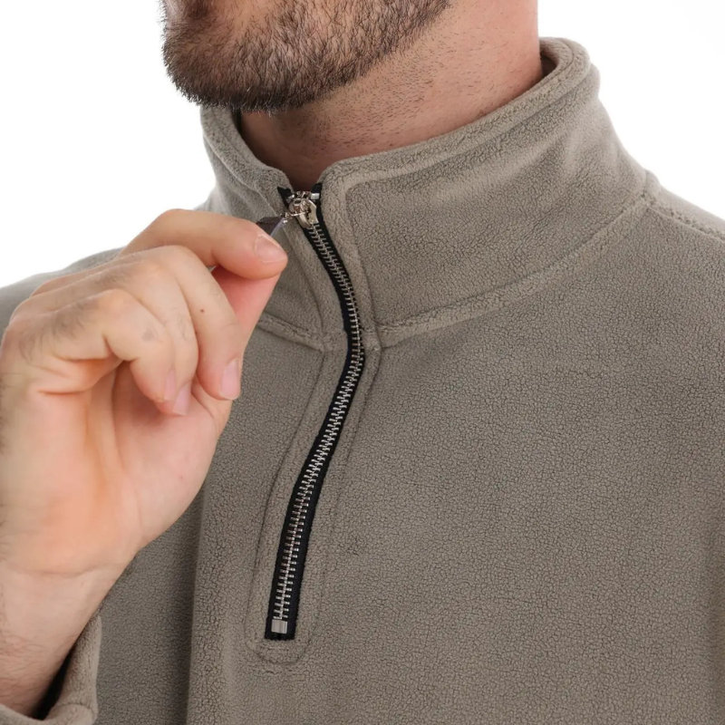 James Men's Zip-Up Wool Sweater – Warm Comfortable Elegant with Soft Lining