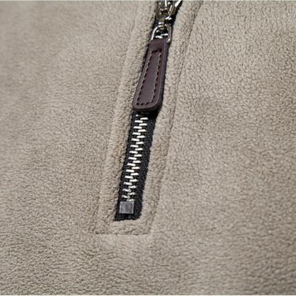 James Men's Zip-Up Wool Sweater – Warm Comfortable Elegant with Soft Lining