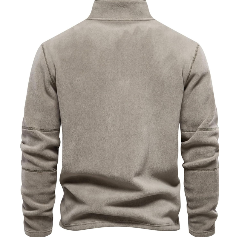 James Men's Zip-Up Wool Sweater – Warm Comfortable Elegant with Soft Lining