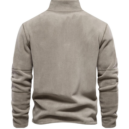 James Men's Zip-Up Wool Sweater – Warm Comfortable Elegant with Soft Lining